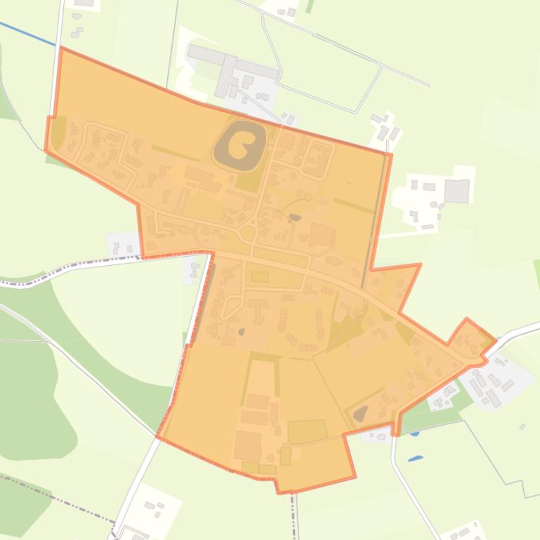 Kaart van de buurt De Glind.