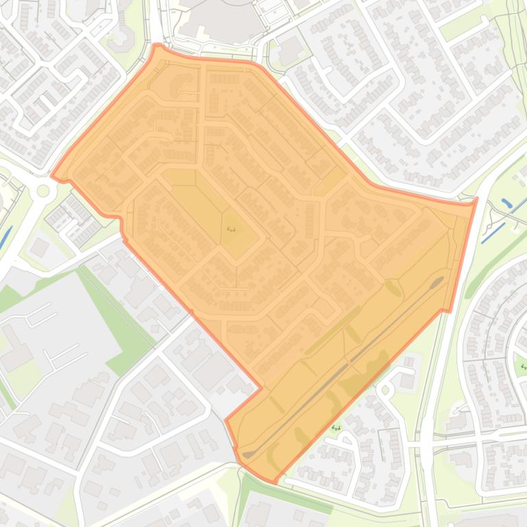 Kaart van de buurt De Goorns.