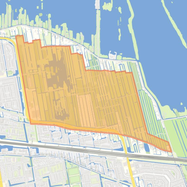 Kaart van de buurt De Goudse Hout.