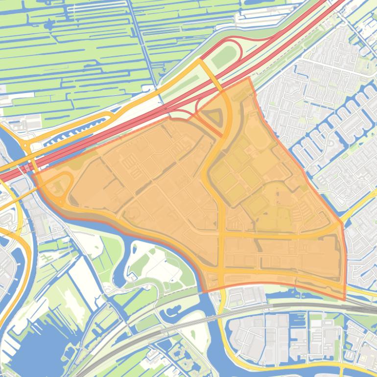 Kaart van de buurt De Goudse Poort.