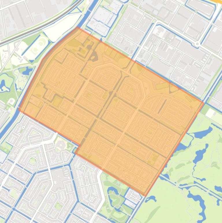 Kaart van de buurt De Graeffweg en omgeving.