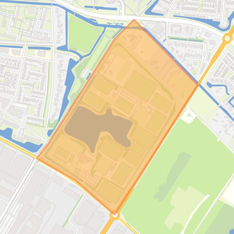 Kaart van de buurt De Groene Velden.