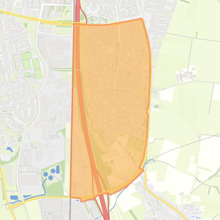 Kaart van de buurt De Heeg.