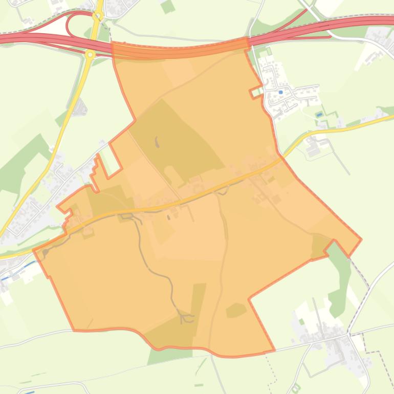 Kaart van de buurt De Heek.