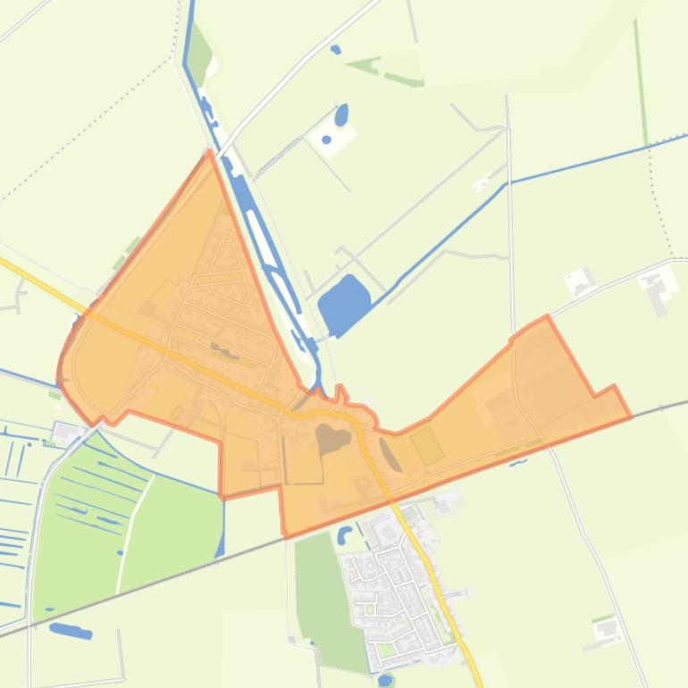 Kaart van de buurt De Heerlijkheid Hooge Zwaluwe.