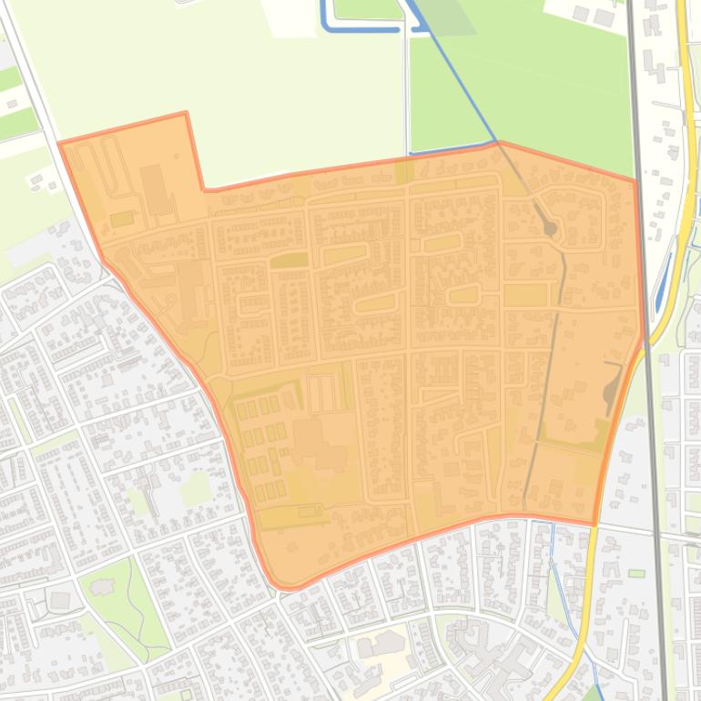 Kaart van de buurt De Helster.