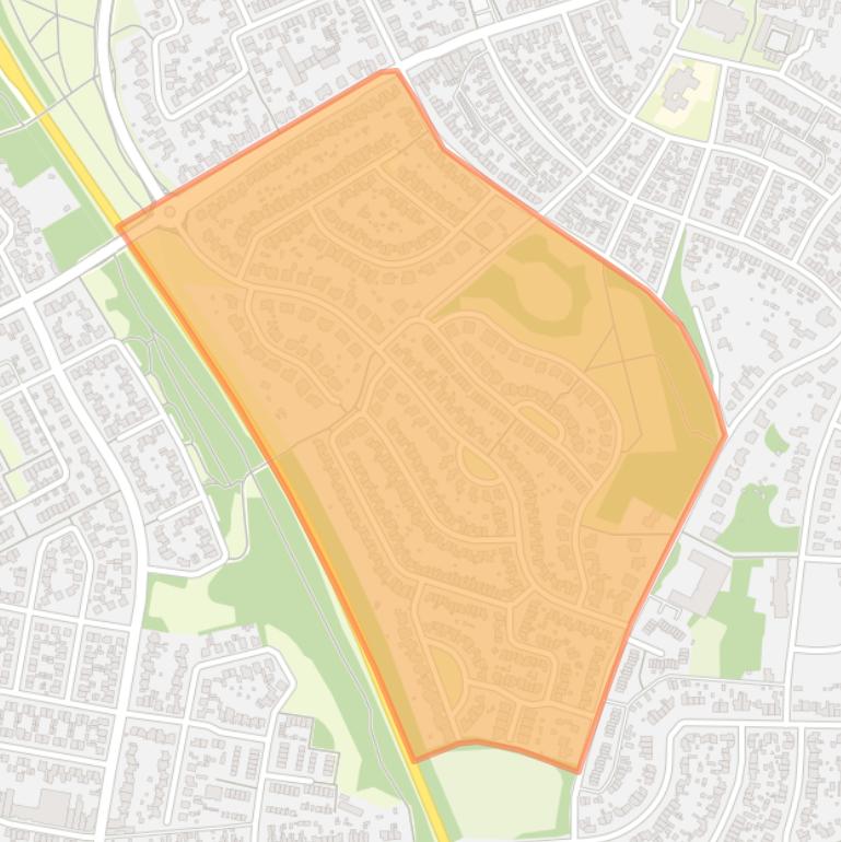 Kaart van de buurt De Hemelder.