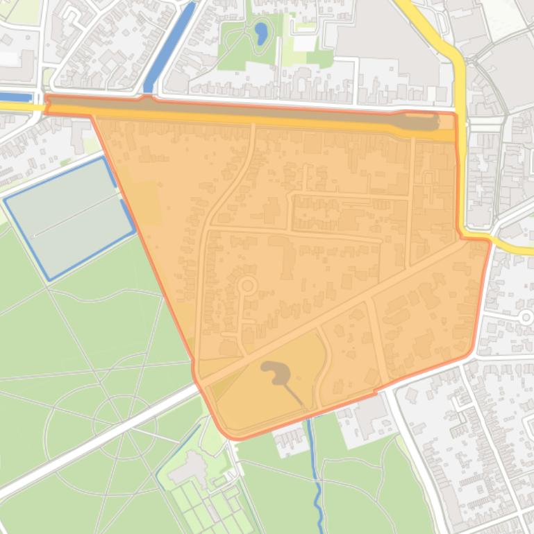 Kaart van de buurt De Hertenkamp.