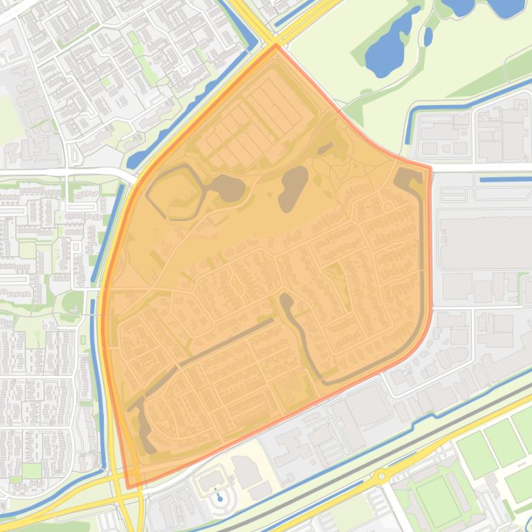 Kaart van de buurt De Herven.