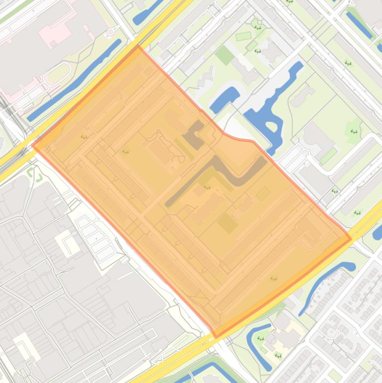 Kaart van de buurt De Heuvel zuid.