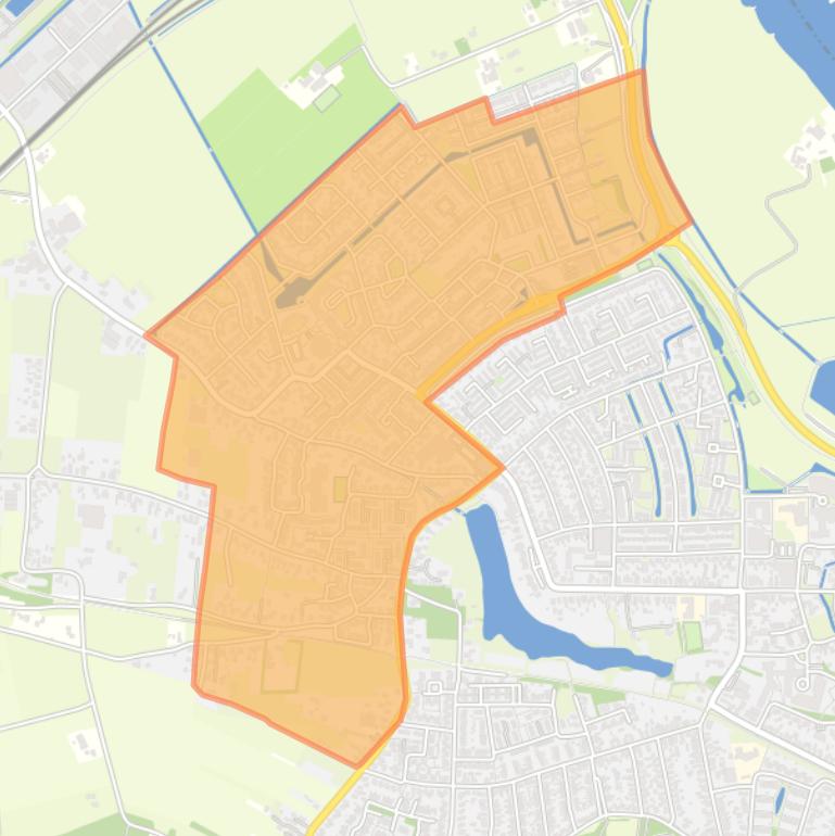 Kaart van de buurt De Hilst.