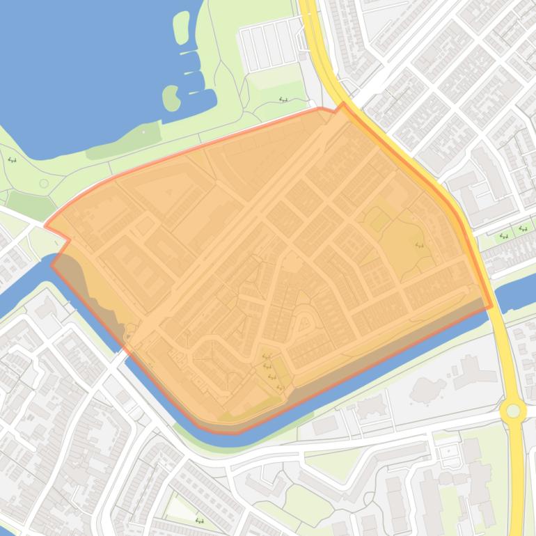 Kaart van de buurt De Hinthamerpoort.