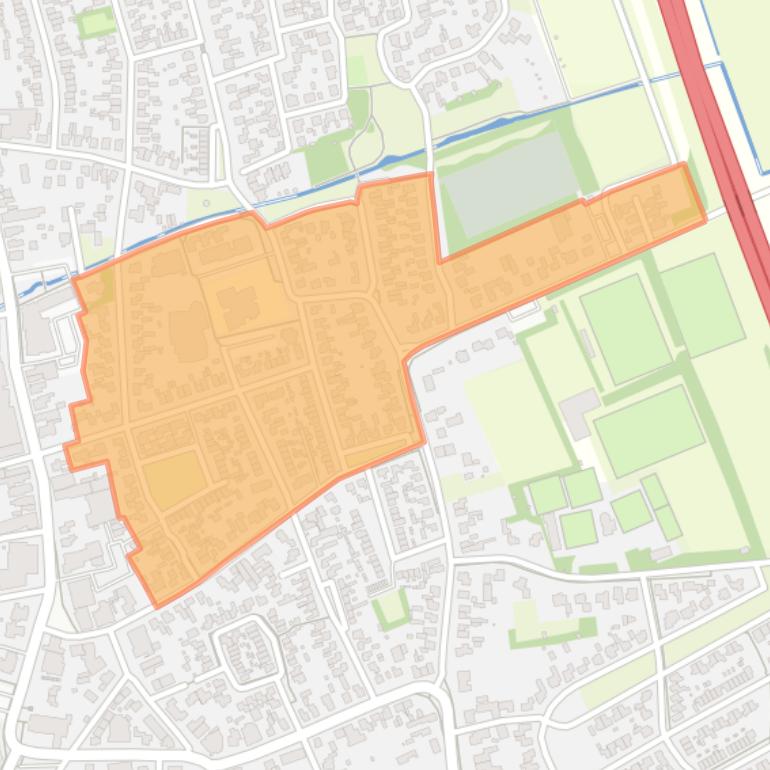 Kaart van de buurt De Hoef.