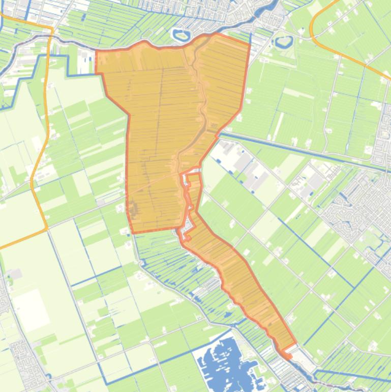 Kaart van de buurt De Hoef Buitengebied.