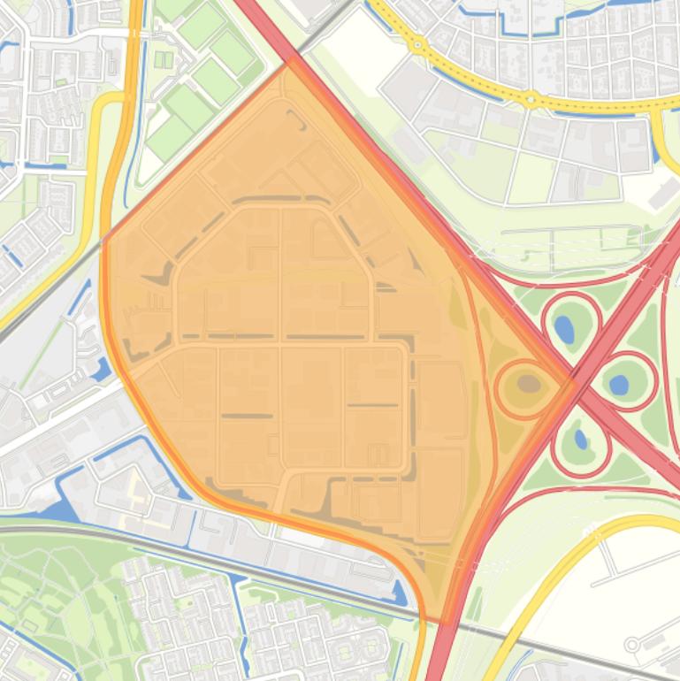 Kaart van de buurt De Hoef-Oost.