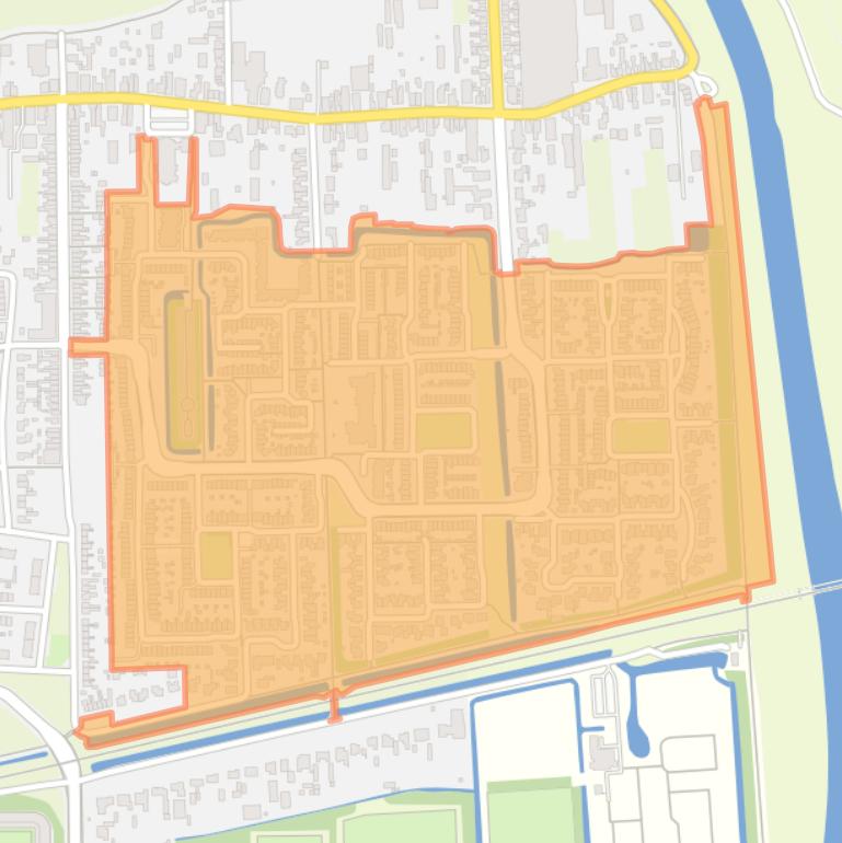 Kaart van de buurt De Hoef.