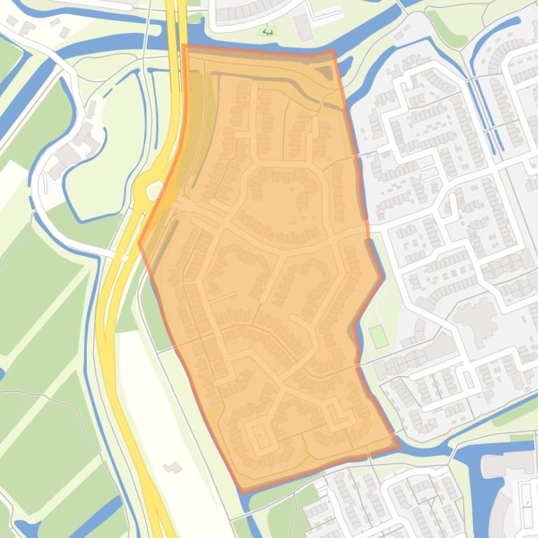 Kaart van de buurt De Hoek-3.