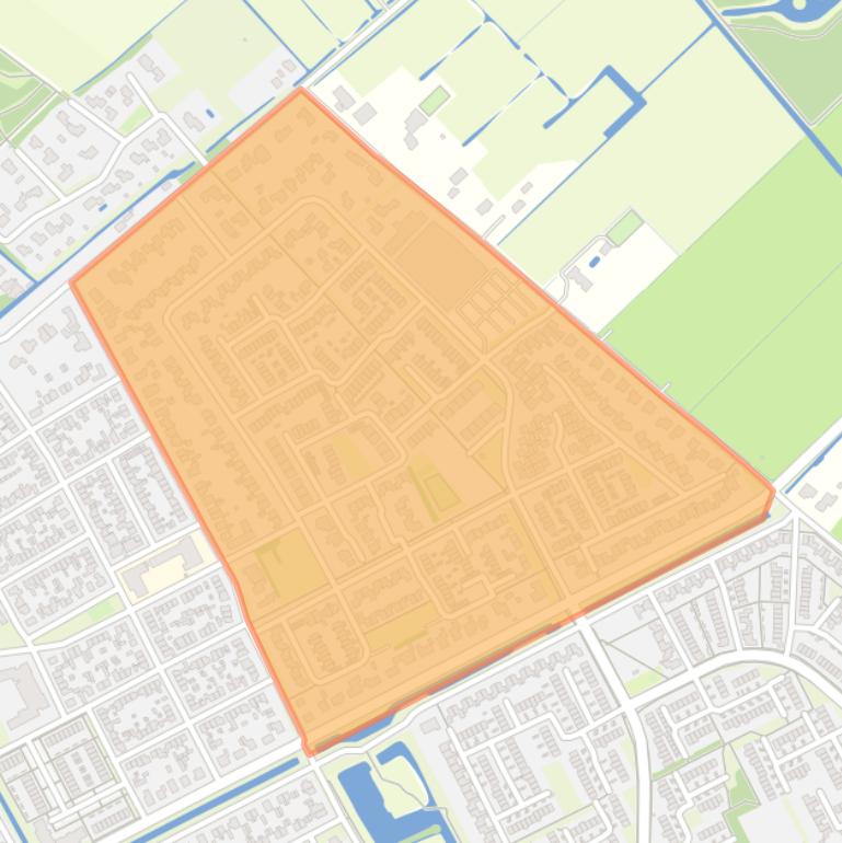 Kaart van de buurt De Hond.