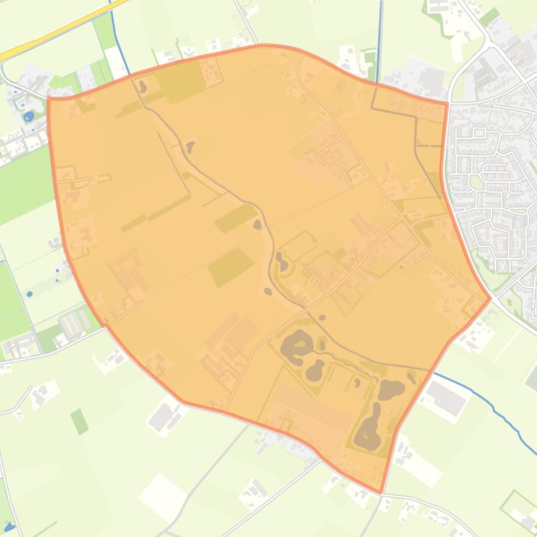 Kaart van de buurt De Hoof.