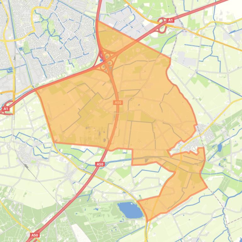 Kaart van de buurt De Hooilanden.