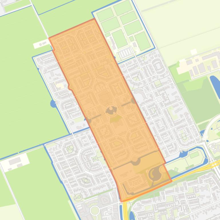 Kaart van de buurt De Hooilanden.