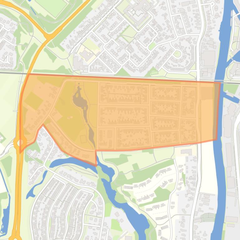 Kaart van de buurt De Hoop - zuid.