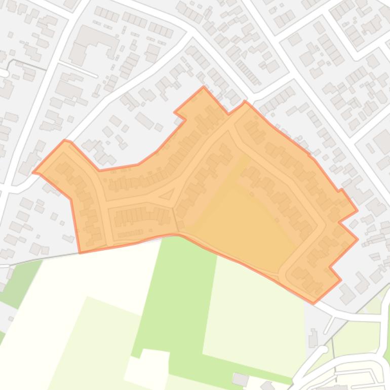 Kaart van de buurt De Horst.