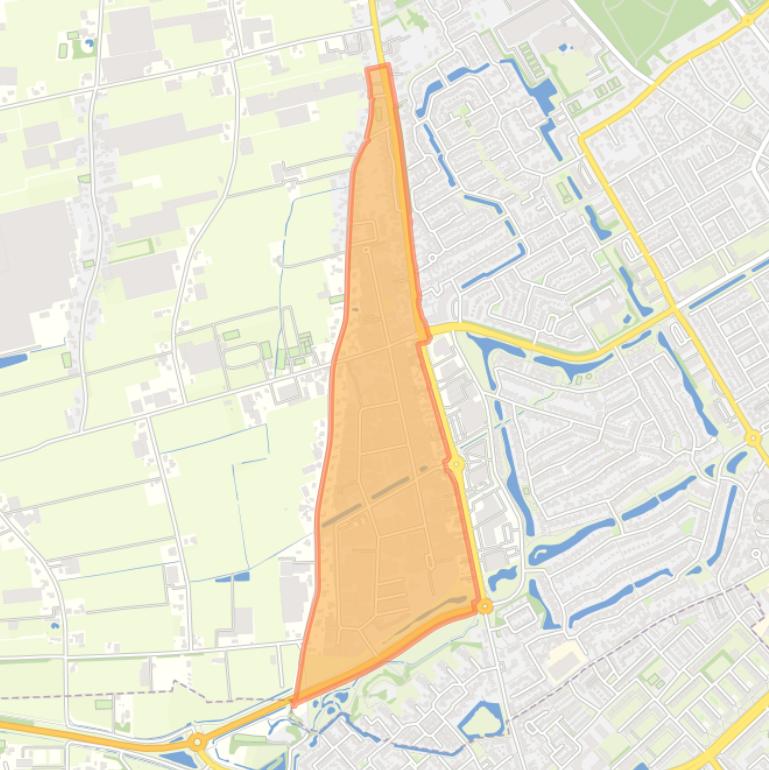 Kaart van de buurt De Houtwegen.