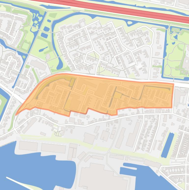 Kaart van de buurt De Hoven.