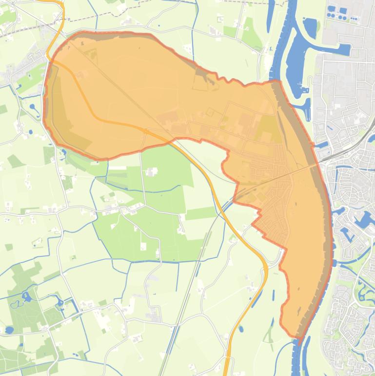 Kaart van de buurt De Hoven.