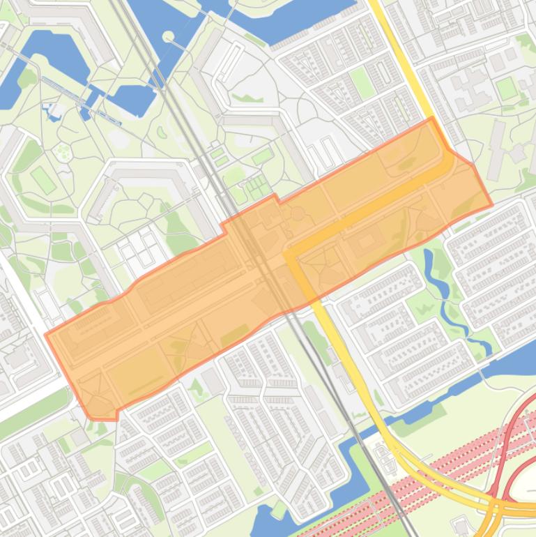 Kaart van de buurt De Kameleon en omgeving.