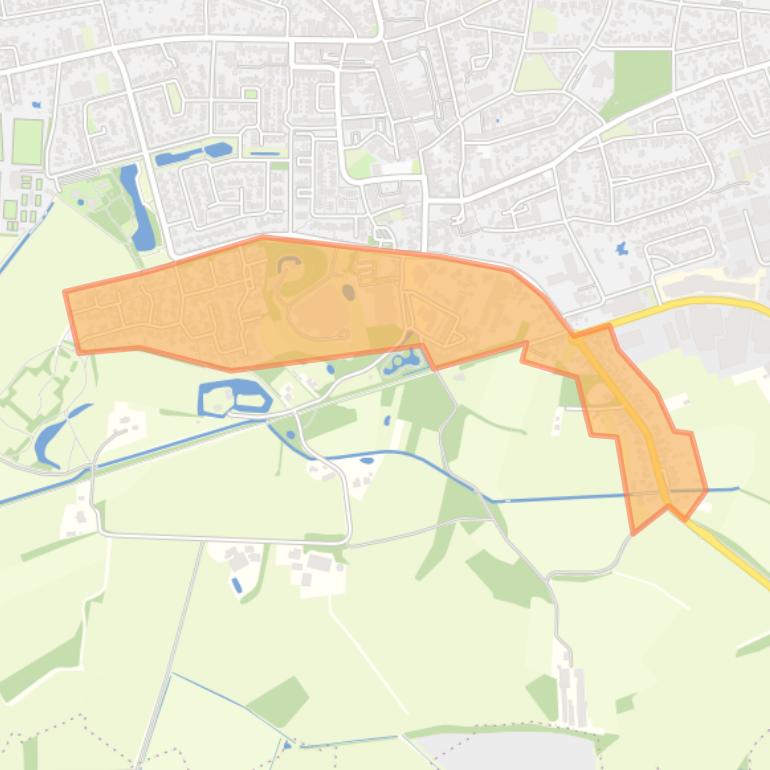 Kaart van de buurt De Kamp-Spilbroek.