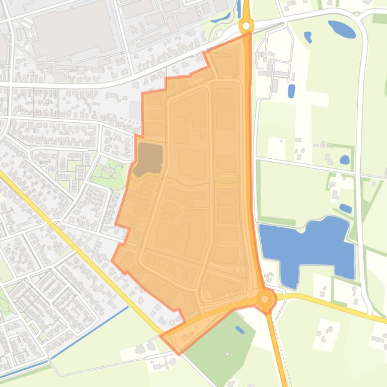 Kaart van de buurt De Kamp Zuid.