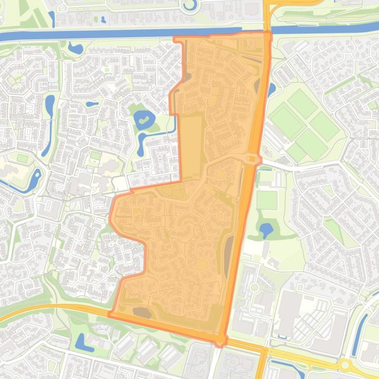 Kaart van de buurt De Kampen/De Essen.