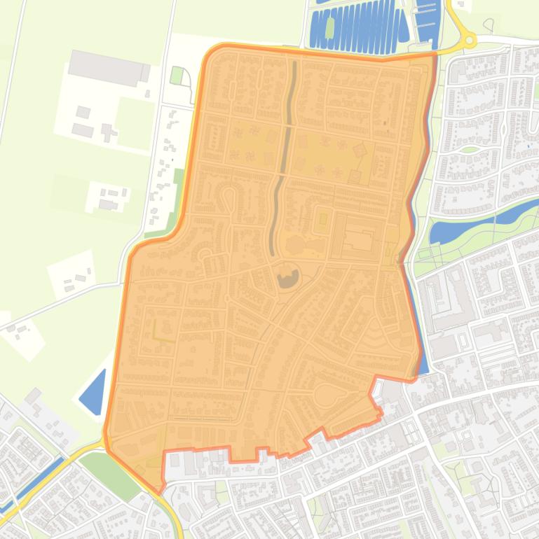 Kaart van de buurt De Keen.