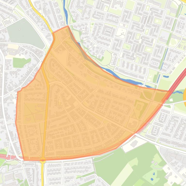 Kaart van de buurt De Kemp.