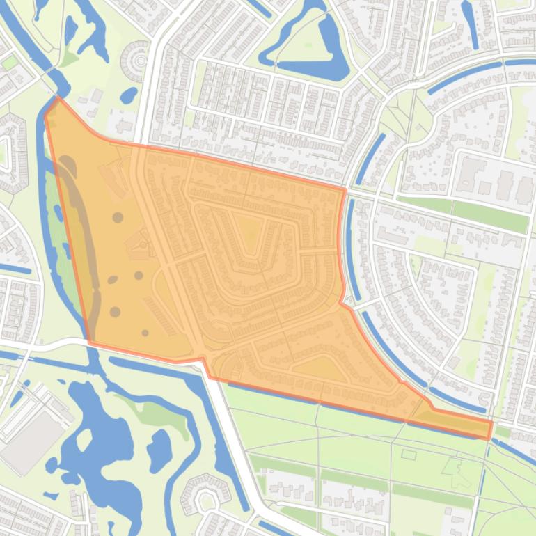 Kaart van de buurt De Kievit Zuid-West.