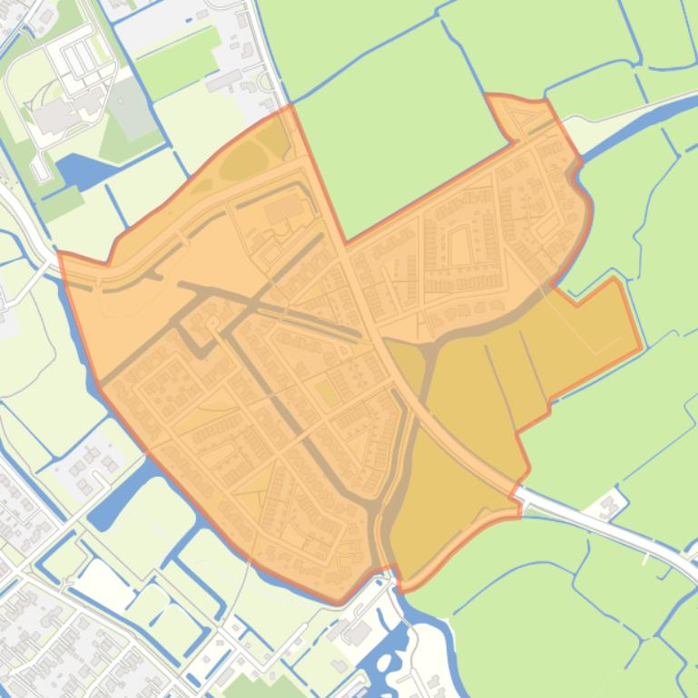 Kaart van de buurt De Klamp.