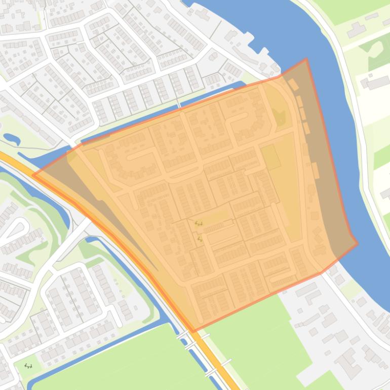 Kaart van de buurt De Klomp.