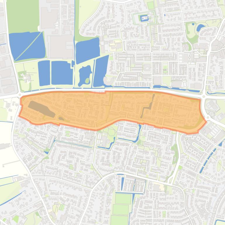 Kaart van de buurt De Koekoek.