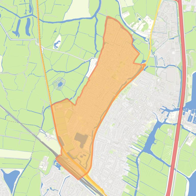 Kaart van de buurt De Koog.