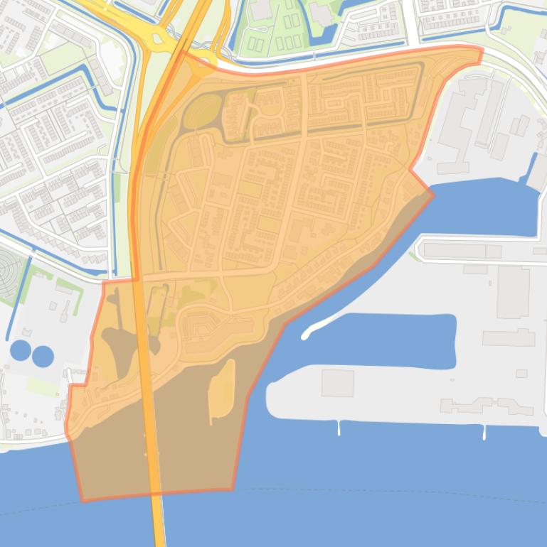 Kaart van de buurt De Kooy.