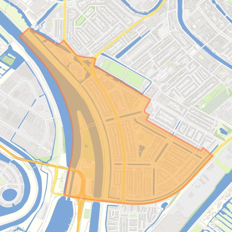 Kaart van de buurt De Korte Akkeren Nieuw.