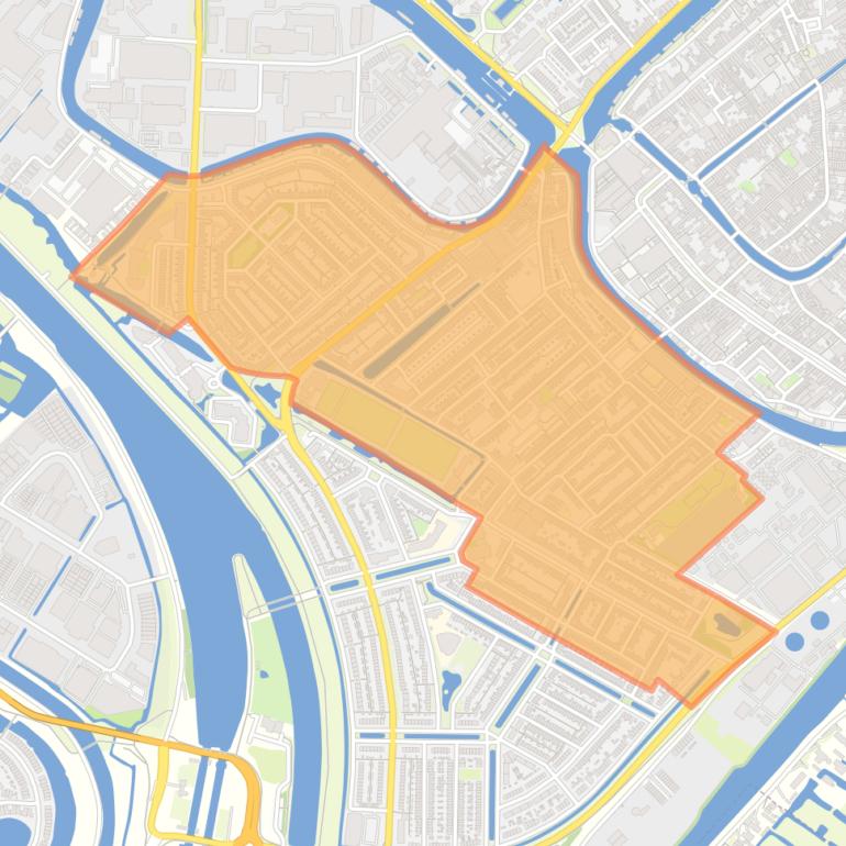 Kaart van de buurt De Korte Akkeren Oud.
