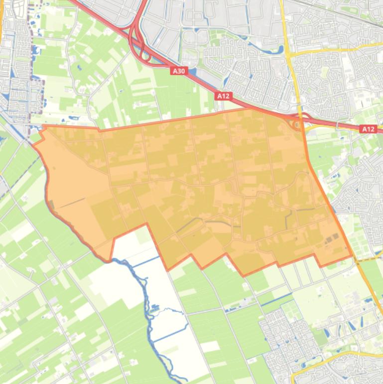 Kaart van de buurt De Kraats/Nergena.