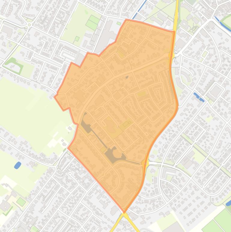 Kaart van de buurt De Laak-Binnenveld.