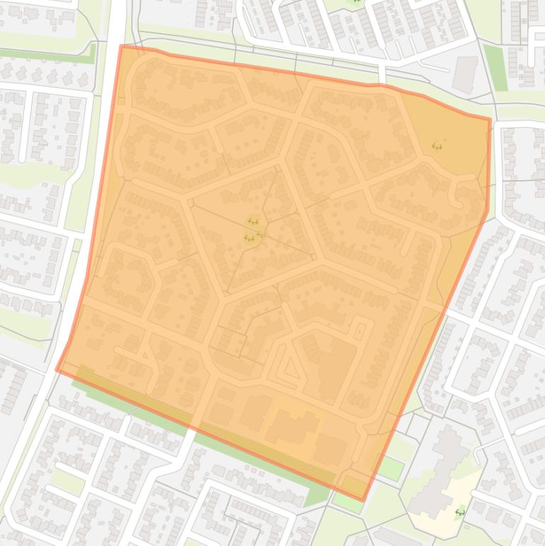 Kaart van de buurt De Lancaster.