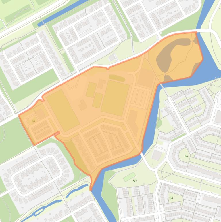 Kaart van de buurt De Laren Zuid.