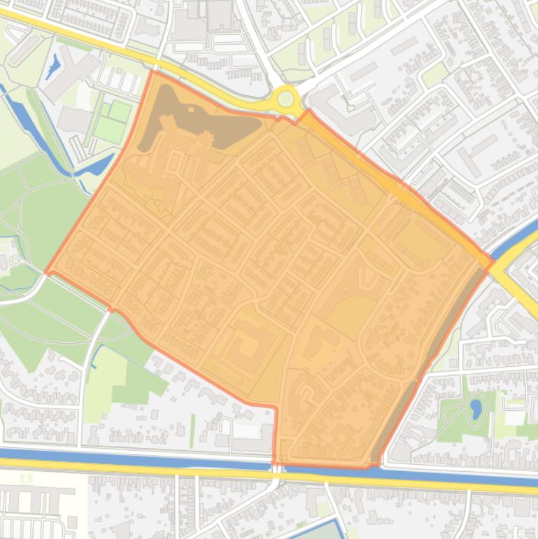 Kaart van de buurt De Lariks Oost.