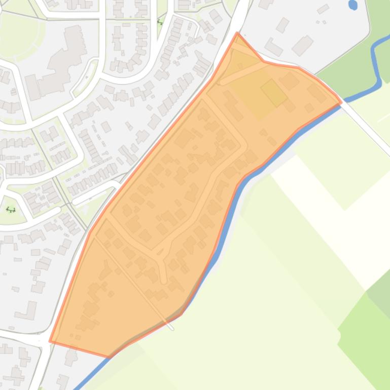 Kaart van de buurt De Leijzoom.